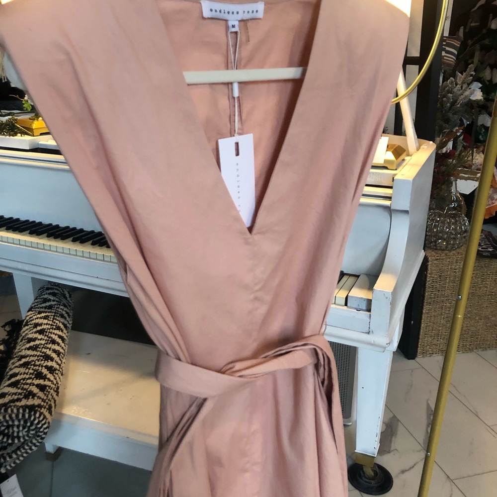 Endless Rose Pink Wrap Dress - Picture 3 of 3
